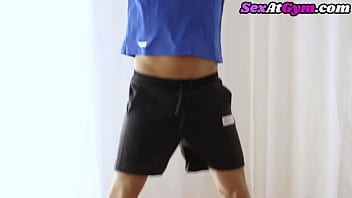 Preview 1 of Perkosa Mama Sendiri - Gym babe sucking before analsex with workout boyfriend