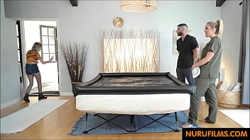 Preview 1 of Xxx Brazzzer - teen on the run escapes to nuru parlor
