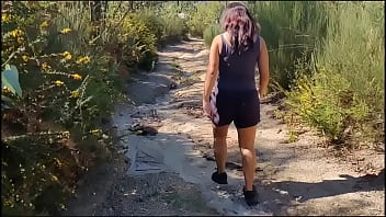 Preview 1 of Bra Sold - My friend&#039_s stepmother takes her clothes off in the woods during a walk