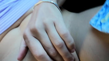 Preview 2 of Lesnain Porn - Teen masturbating in the back of a taxi
