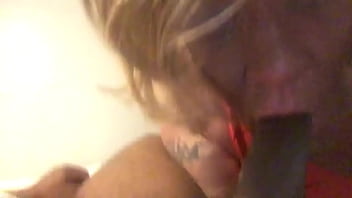 Preview 1 of Poly Fat Pussy Rub - Sucking another big black cock