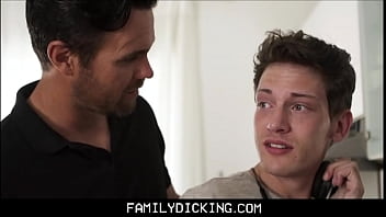 Preview 1 of Missy Martinez Danny D Threesome - Hot Stepdad Rough Fucks Twink Stepson On Kitchen Counter -  Beau Reed,  Edward Terrant