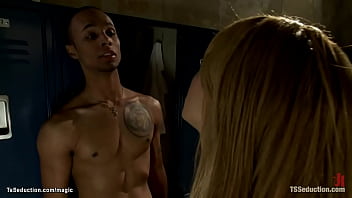 Preview 1 of Bihar 18 - Latina TS chef anal fucks black man