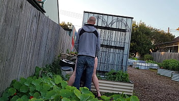 Preview 1 of Sprit Fuking - Simon 72 Mel 76 in the Cumunity Garden.