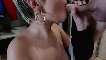 Preview 2 of Japanese Old Man Prostate Exam - Stepsister hid in the closet to catch me and get all the sperm