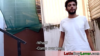 Preview 2 of Yah Old - Dude double penetrated by amateur latin teen stepbros