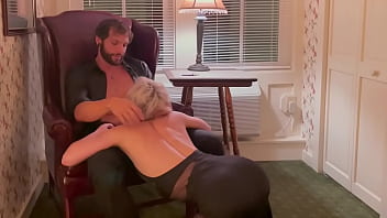 Preview 1 of Mal Out Xnxx - Fucking my date in a hotel arm chair Eddie Danger nails hot blonde