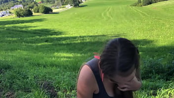 Preview 4 of Fuck Gym Teacher Forced - Oha! Bankfick in der Dorfeinfahrt - Gesichtsbesamung nach dem Freibad