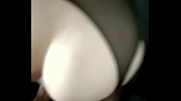 Preview 4 of Spanish Solo Orgasm - Fucking my gorgeous wife doggy-style,  while she wears a black body-stocking,  lycra hood and leather muzzle