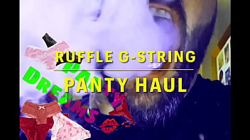 Preview 1 of Marea Uzawa - panty dreams presents ruffle G-string panty haul