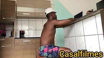 Preview 1 of Antonio Mallorca At Gym - esposa vai ate a cozinha atormenta o marido e de raiva ele acaba fodendo com ela