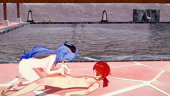Preview 1 of Iovley Mom - Genshin Impact Hentai - Ganyu Sex blowjob and Doggy x Diluc [Uncensored 3D Hentai] - Anime Manga Game Japanese Asian Porn
