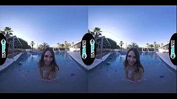 Preview 2 of Sio Omake - WETVR Pool VR Porn Play with Brunette Beauty