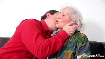 Preview 1 of Julia Eng - BIG TITS GERMAN GRANNY 81yr OLD SEDUCE TO FUCK BY GUARDIAN