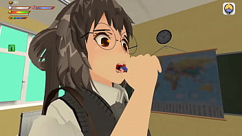 Preview 4 of Begging Dont Cum Inside - FEMDOM Giantess Nerd and Bully Vore Facesitting
