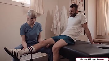 Preview 1 of 3 Girl Xxxx - Trans nurse Lianna Lawson barebacks guy