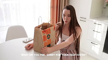 Preview 1 of Schol Mini - Casual sex with a delivery boy on the kitchen table.