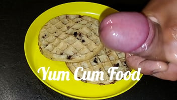 Preview 3 of Gals Sckul Xxx Move - Lego my Cum Eggo. Topping my waffle with my Cum sauce.