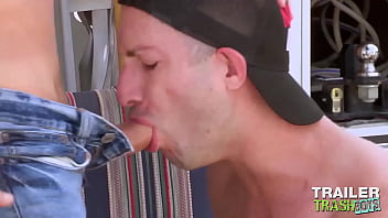 Preview 2 of Bokep Berbulu Lebab - TRAILERTRASHBOYS Cute Stud Nic Sahara Barebacks Ian Frost