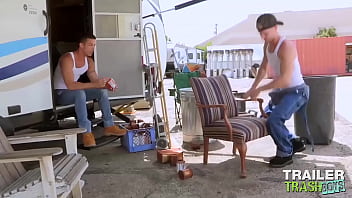 Preview 1 of Bokep Berbulu Lebab - TRAILERTRASHBOYS Cute Stud Nic Sahara Barebacks Ian Frost