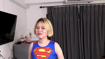 Preview 1 of Sani Liyuni Xxx - Blonde Asian SuperGirl Needs a Good FUCK &amp_ FACIAL!
