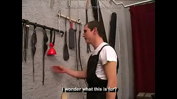 Preview 1 of Naylon Feet - Caning boy hard