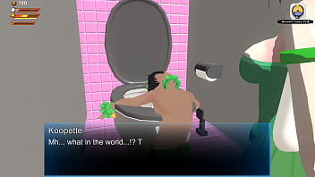 Preview 3 of Boobs Chusa - 3D Femdom Koopette Facesitting Piss Spanking Toilet Fart
