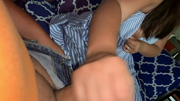 Preview 2 of Eva Lovia Water Room - Mi hermanastra cumple apuesta asi que tiene que chuparme la verga y tragarse todo mi semen