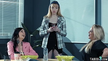 Preview 1 of Ftv Angels - Teen assistant Aliya Brynn has to eat a pussy in front of her MILF boss