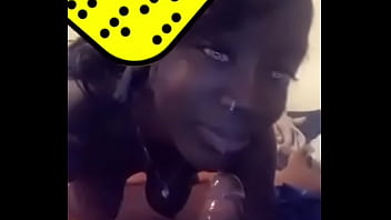 Preview 3 of Hot Girl Fussy Creampie - Slutty ebony gives nasty head to bbc