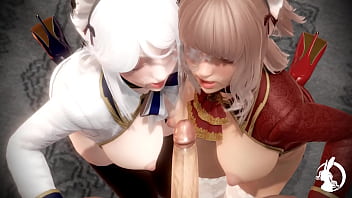 Preview 4 of S Znxxx - Leporidae Club SHORT - Sunstone   Moonstone 001 [Honey select 2]
