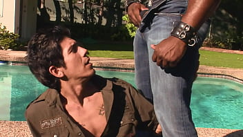Preview 1 of Japan Mon Big Ass - leather black man fucks white man