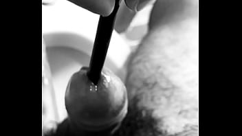 Preview 3 of Family Strock Pron Movise - URETHRAL SOUND - Second time 7.5 mm