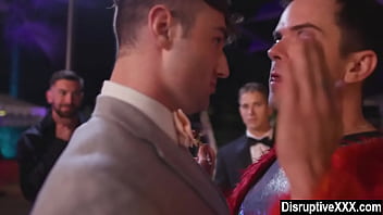 Preview 2 of Www Xxx Youtuve Com - Hunks sneak out from party for gay oral sex