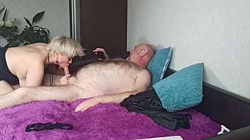Preview 3 of Dog Sex Pron - My mature busty slut wife AimeeParadise sucks my dick &amp_ jumps on my cock!