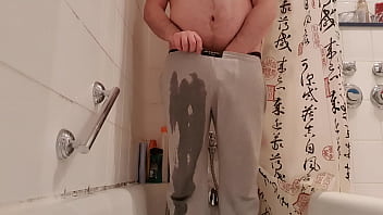 Preview 2 of Mega Mature Boobs Compilation - Pissing my pants in the shower - Part 1