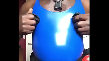 Preview 3 of My Mom Dad Sleeping Fuk Me - Latex PVC Attired Smoke &amp_ Tit Play