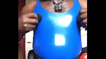 Preview 1 of My Mom Dad Sleeping Fuk Me - Latex PVC Attired Smoke &amp_ Tit Play