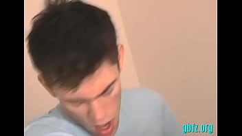 Preview 2 of Footjob Explode - Cute twinks have a fun anal