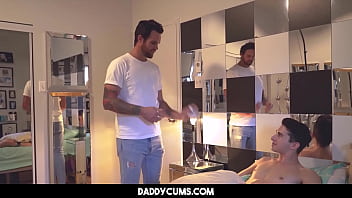 Preview 2 of Husband Forced Lick Cum - Sex with is the Best - Beau Reed Jake Nobello