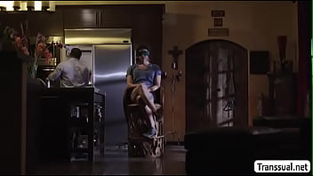 Preview 2 of Seachalyssa Luxor - TBabe gets fuck in the kitchen table