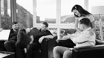 Preview 3 of 18 Vigaina Lourn - Trio Take Turns DPing Horny Slut GFs Cindy Shine and Isabella De Laa GP2044