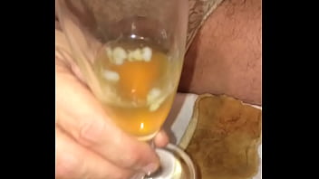 Preview 3 of Inanimate Tf - Piss mixed cum swallowing