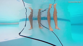 Preview 1 of Big Milk Gym - Katya Nakolkina with another girl in the pool