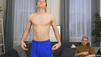 Preview 1 of Johnnys Porn - Alex pulls his legs back offering his tight pink hole to Alpan