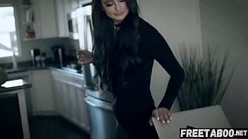 Preview 1 of Asia Cantik Semok Selingkuh - Eliza Ibarra Fucks Her Co-Worker In The Kitchen - Full Movie On FreeTaboo.Net