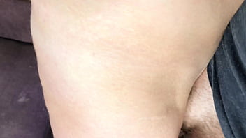 Preview 4 of Exploding Boy - With Big Tits Jumped On My Dick And Made Me Cum In Her Wet Panties After Fucking - Russian Amateur Video with Conversation