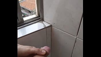 Preview 2 of Desixxxcom Idian - Cumming huge 5-days load on window