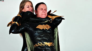 Preview 1 of Ashlea Vixen - Super Heroes Sex Fight - Batman Girl &amp_ humiliated by Tiffany Tatum