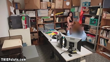 Preview 3 of Melayu Ghairah Sex - LP officer fucking an inked teen thiefs pierced pussy